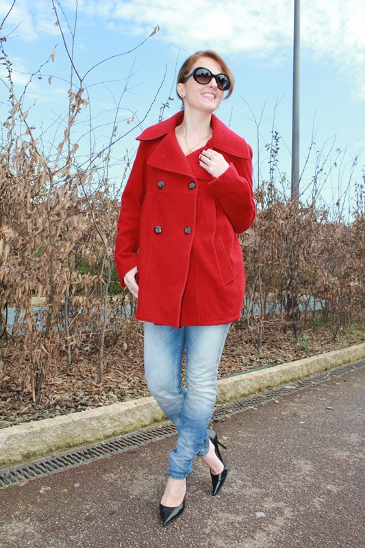 Margaret Dallospedale, The Indian Savage diary, Indian Savage, fashion blogger, fashion blog, red coat, 1
