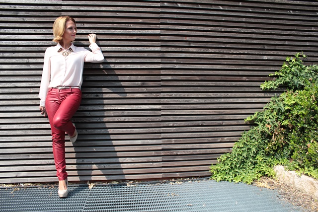Leather pants for end of summer (Fashion outfit #63)