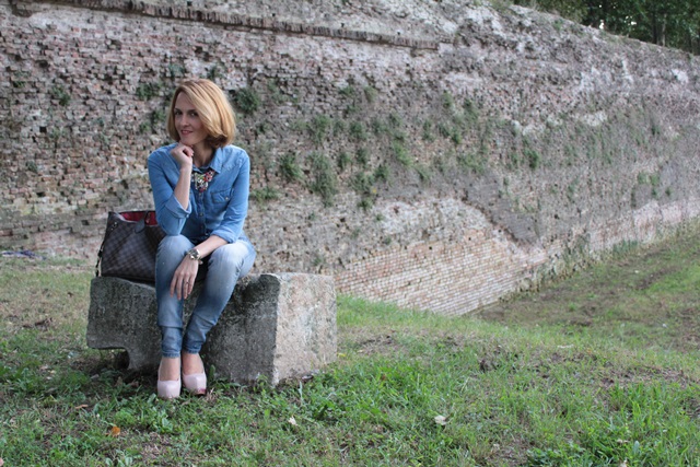 Denim and glitter (Fashion outfit #65)