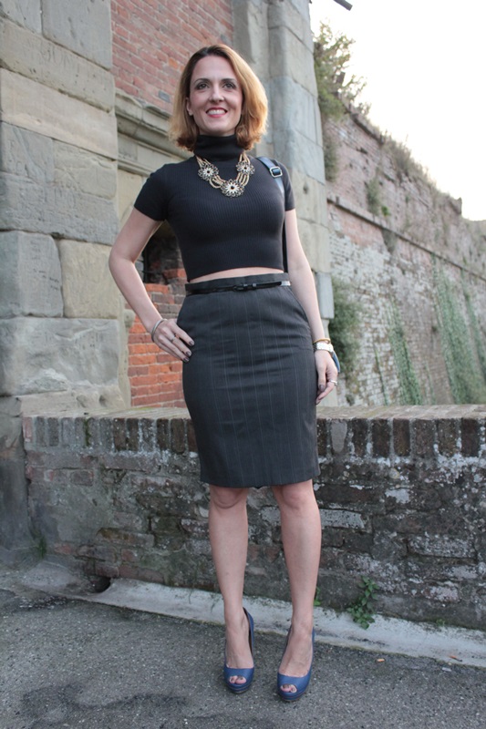 Grey crop top and Pencil skirt (Fashion tip #74) - Indiansavage.com by ...