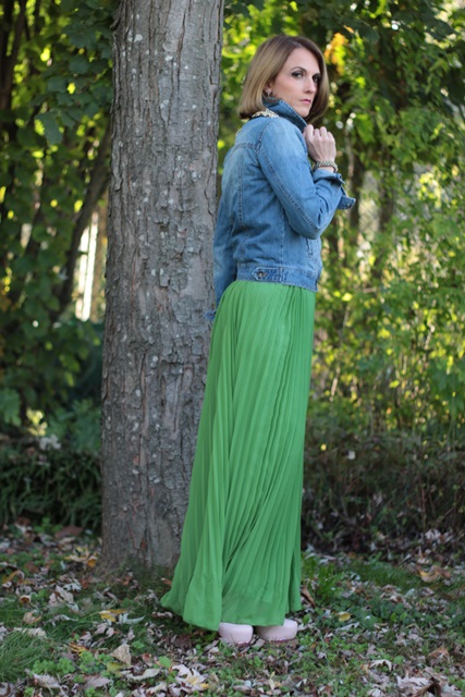 Margaret Dallospedale, Maggie Dallospedlae fashion diary, Fashion blog, Fashion blogger,  fashion tips, how to wear, Outfits, OOTD, Fall outfit, Autumn outfit, Long Green skirt and, 8