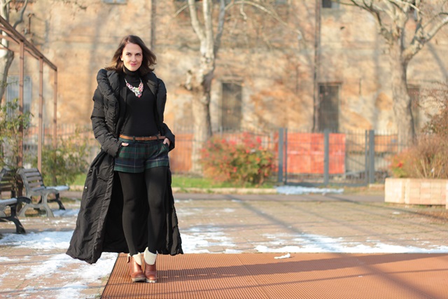 Happy New Year 2015 with my black long coat