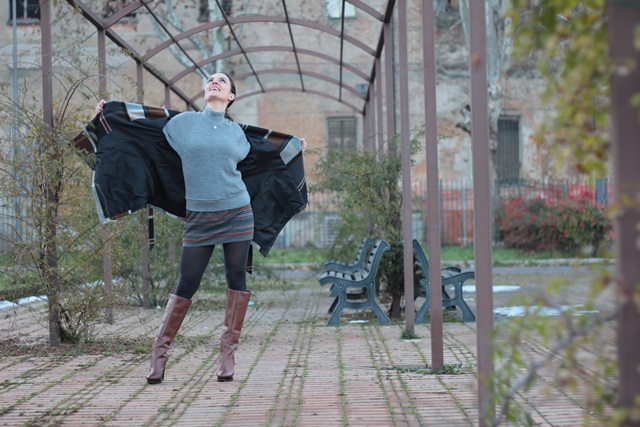 Grey fashion style on my Fashion blog (Winter Outfit)