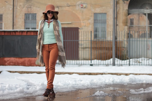 Mint Sweater on my fashion Blog (Winter Outfit)