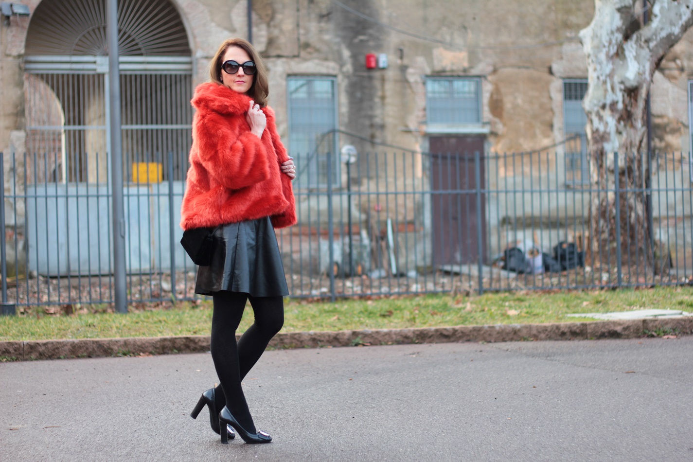 Orange Black Outfit – Winter Outfit