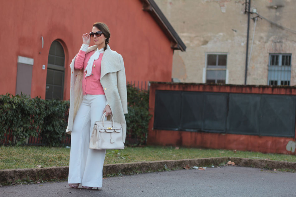 Bianco Rosa per un look classy (White Pink outfit)