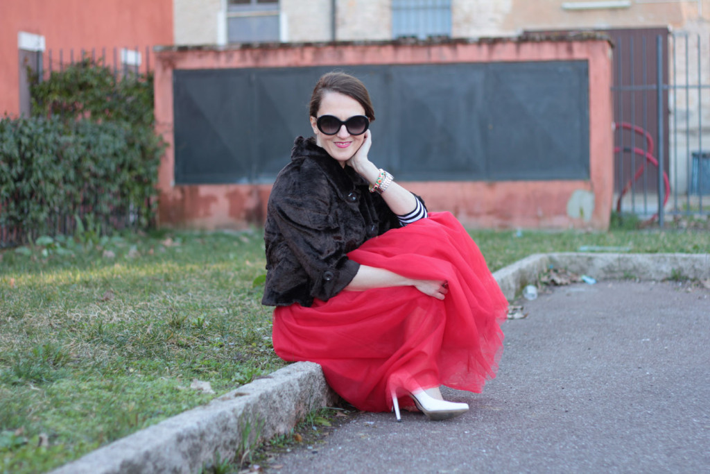 Fashion blogger, Fashion blog, Maggie Dallospedale fashion diary, fashion outfit,Gonna midi tulle - Chic outfit (Tulle midi skirt), 11