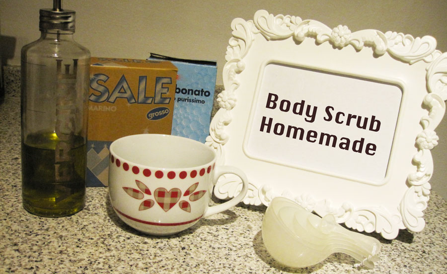 Body Scrub Homemade Sea Salt Olive Oil