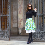 Midi Circle Skirt firmata Sathia per un outfit romantico