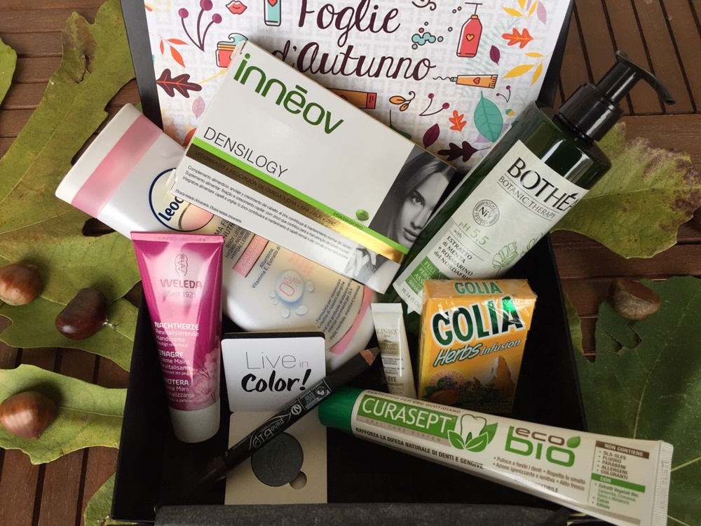 My Beauty Box "Foglie d'autunno" i prodotti indispensabili della stagione