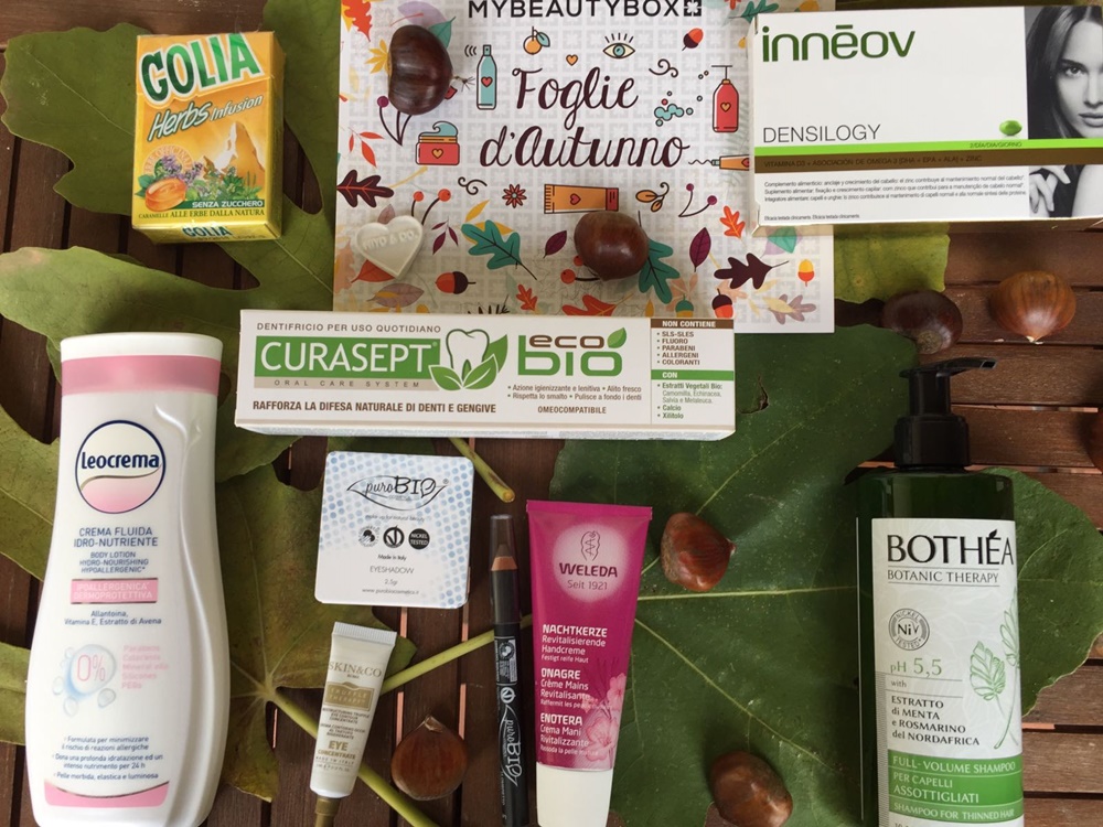 My Beauty Box "Foglie d'autunno" i prodotti indispensabili della stagione