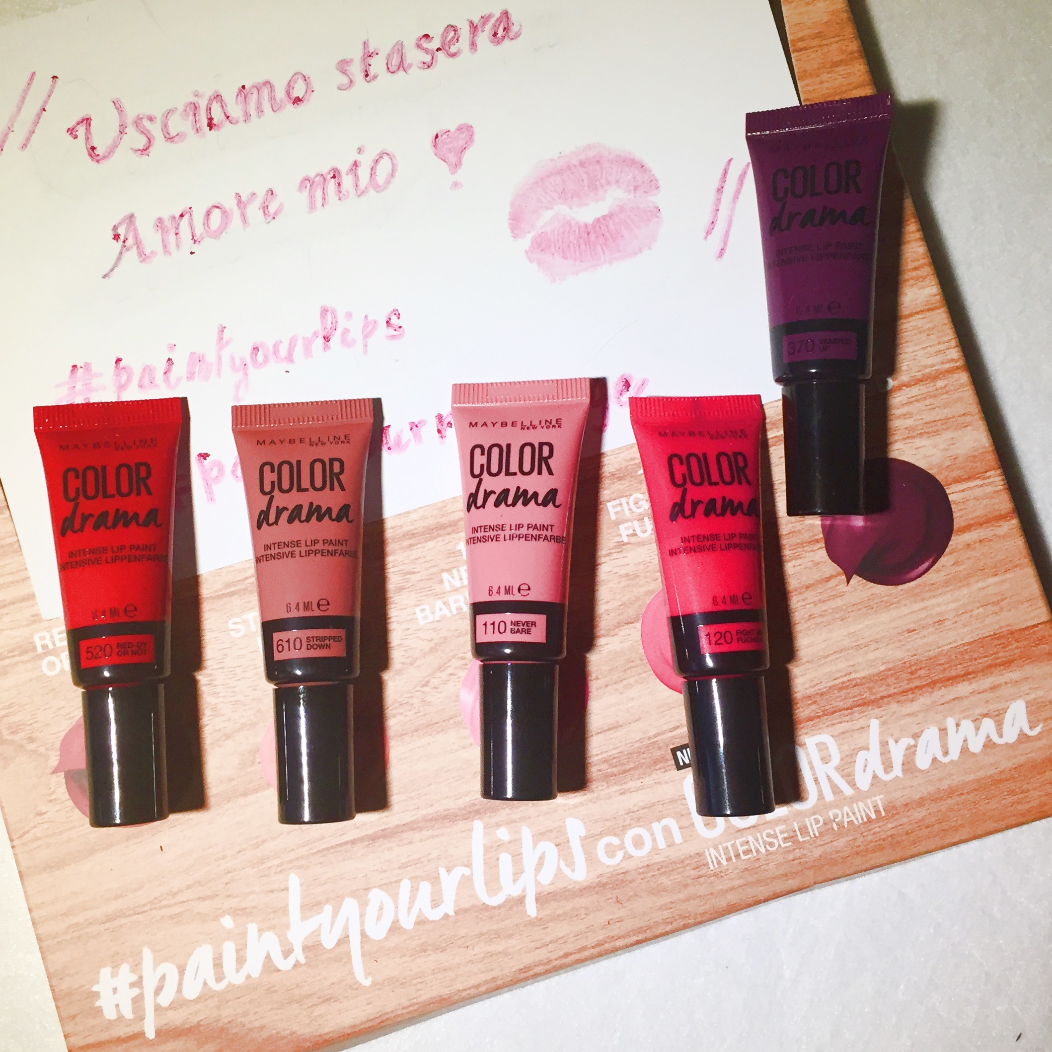 Paint your Lips with Intense Lip Paint Color Drama by Maybelline