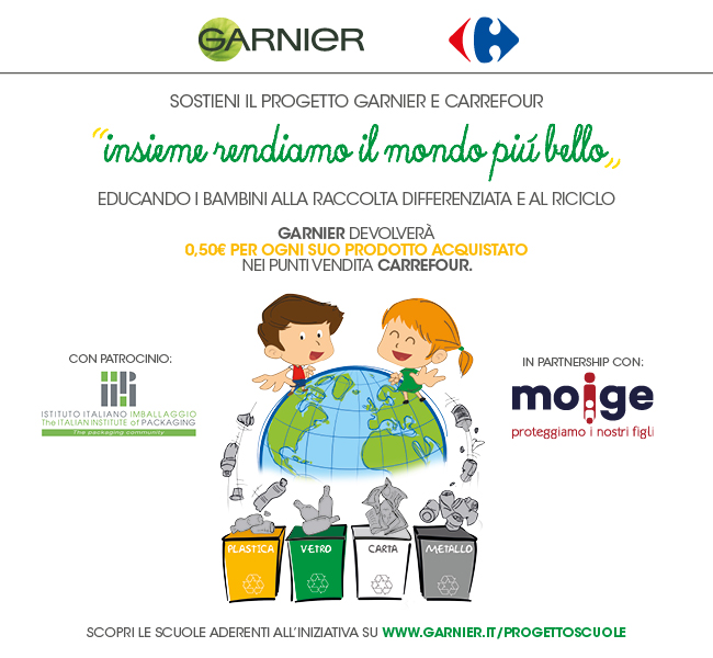 “Insieme rendiamo il mondo più bello” (Ecco la nuova sfida di Garnier)