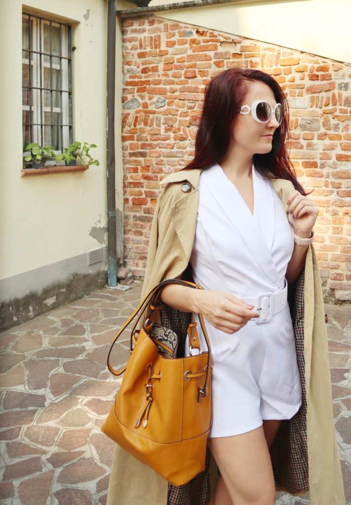 Margaret Dallospedale, White Romper: come indossare una tuta bianca in autunno