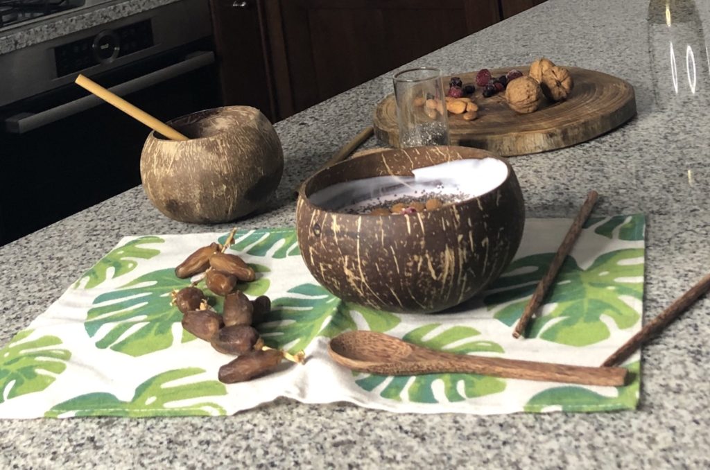 Coconut bowl, gemma tropicale eco-sostenibile e completamente naturale