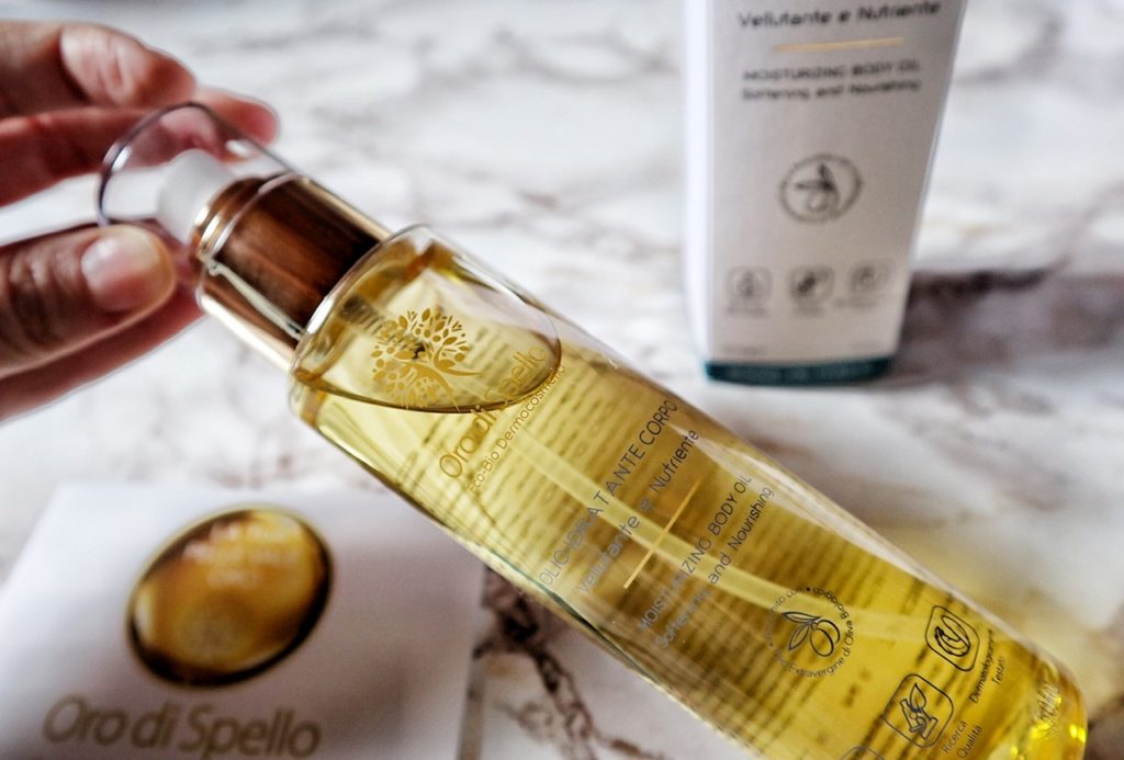 Come avere una pelle del corpo idratata? Provate l'olio di Oro di Spello