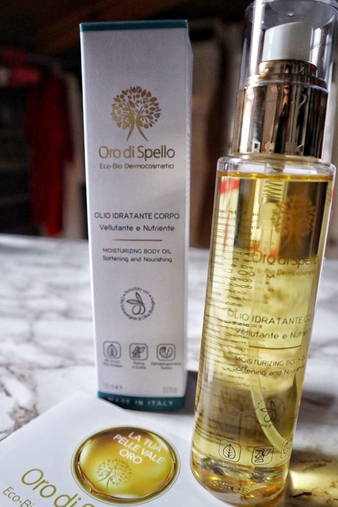 Come avere una pelle del corpo idratata? Provate l'olio di Oro di Spello