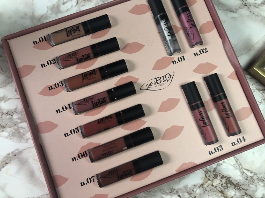 puroBIO Cosmetics liptint e lipgloss