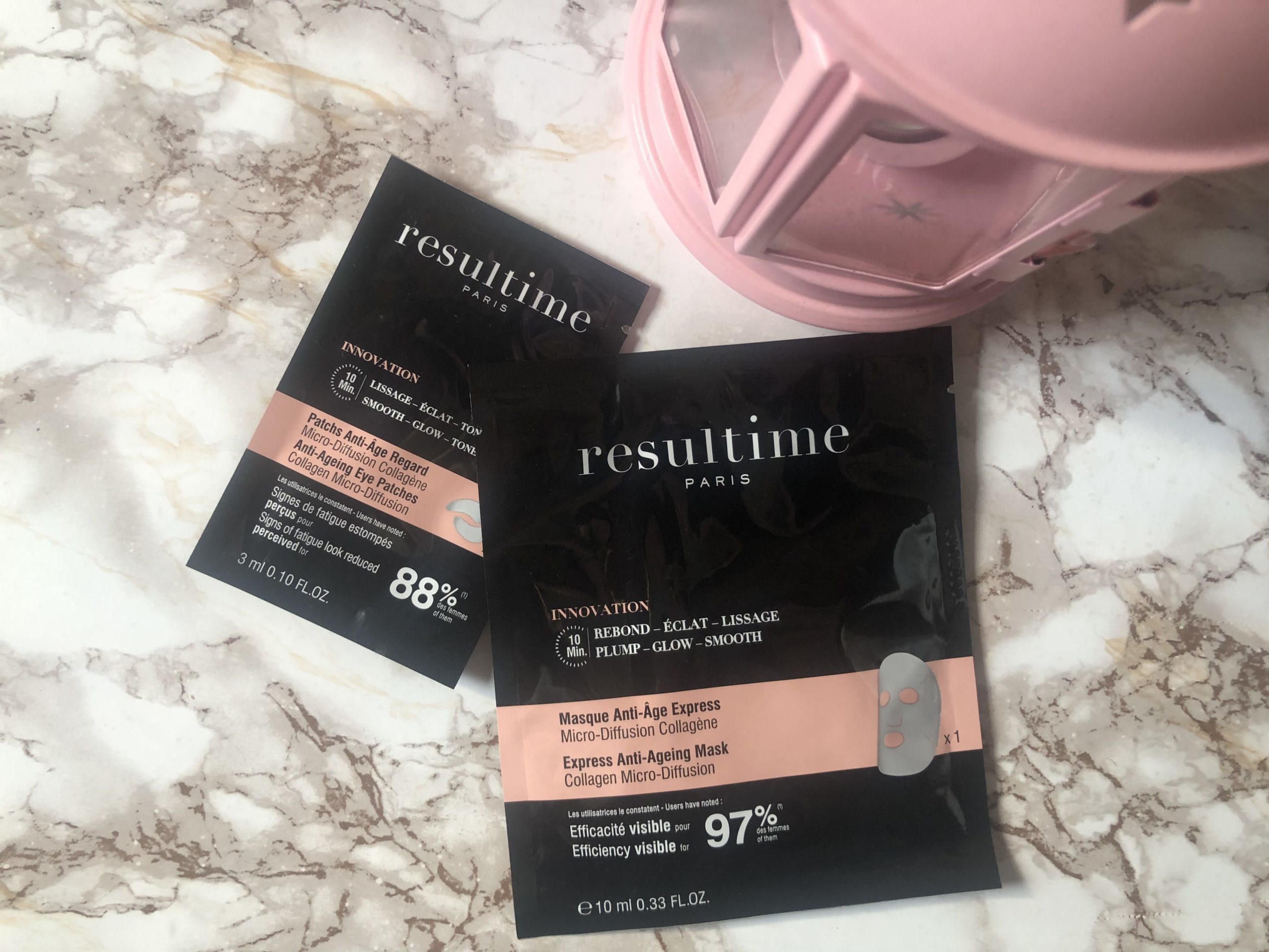 Resultime mask and eye patch con collagene per un effetto rimpolpante