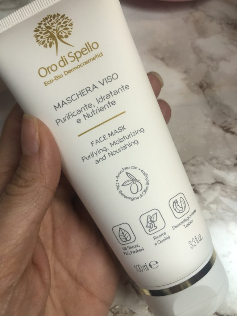 Maschera Viso purificante, Idratante e nutriente di Oro di Spello