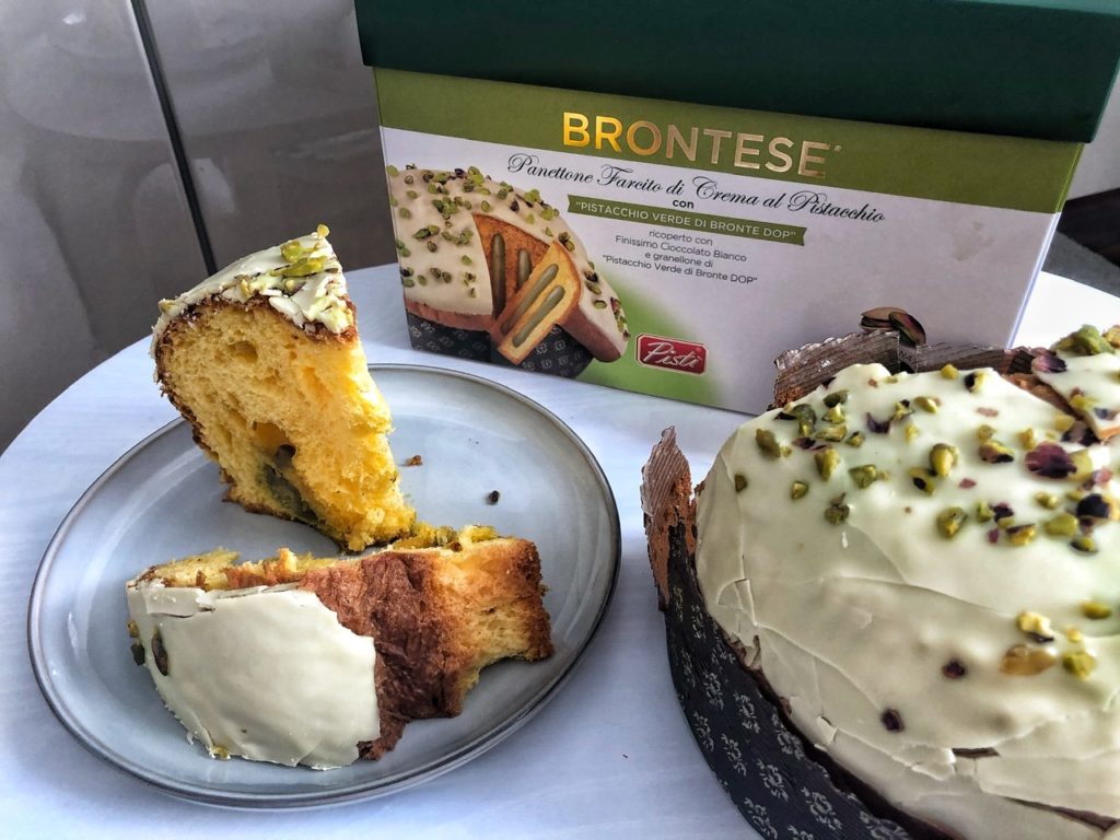 Panettone Farcito di Crema di Pistacchio verde di Bronte DOP di Pistì
