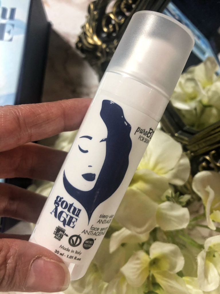 gotu AGE, la linea trattamento viso antietà di purobio